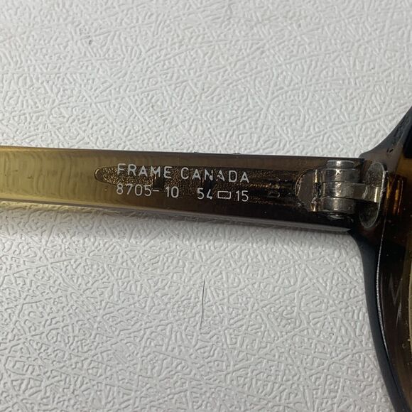 Vintage Terri Brogan Brown Square Glasses Frames Canada 8705-10 54-15